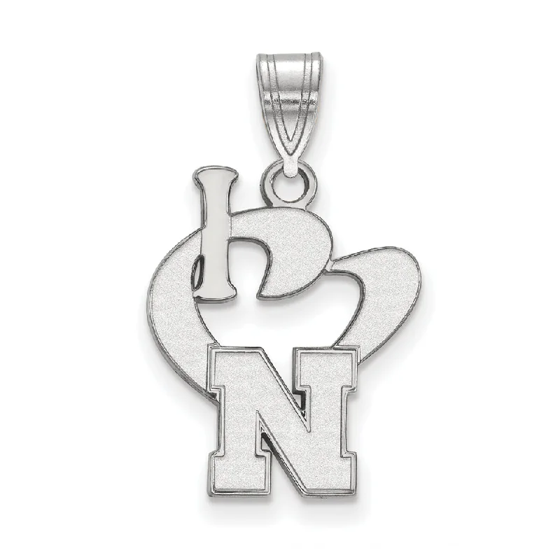 Luxury Jewelry Sale – Elegant Styles At Unbeatable Prices Sterling Silver U. of Nebraska Large I Love Logo Pendant