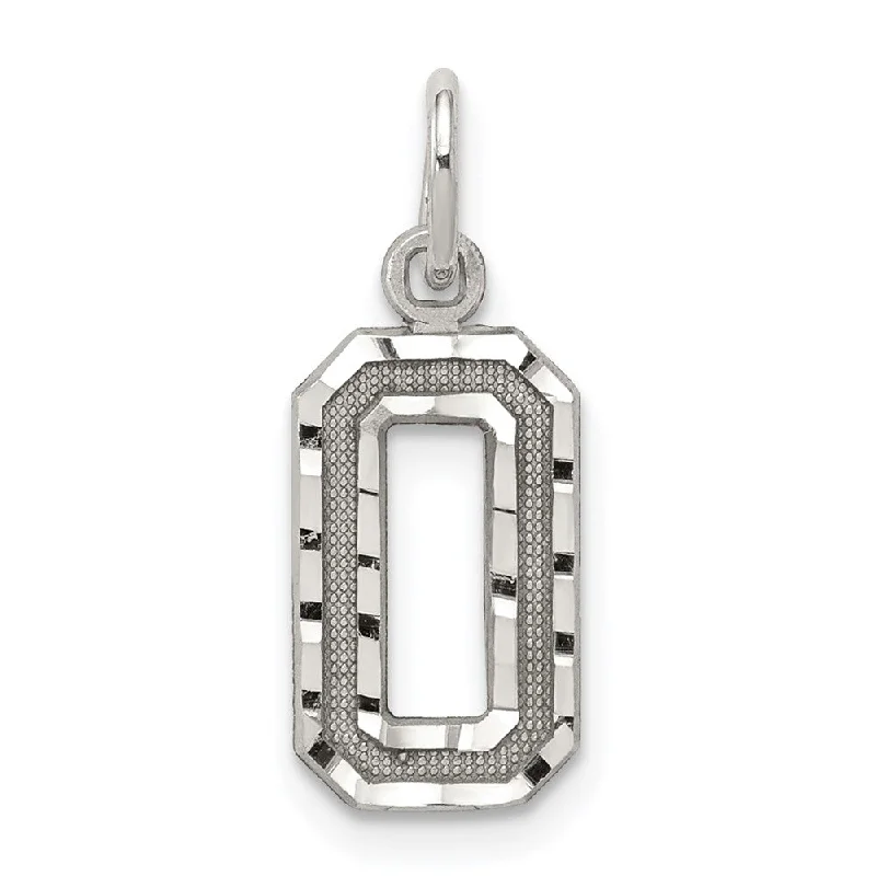 Stunning Jewelry At Even More Stunning Prices Sterling Silver, Varsity Collection, Small D/C Pendant, Number 0 Stunning Jewelry At Even More Stunning Prices Sterling Silver, Varsity Collection, Small D/C Pendant, Number 0