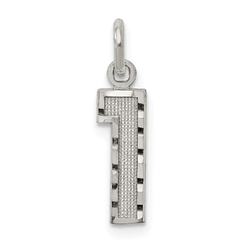 Exclusive Online Jewelry Sale – Don't Wait Sterling Silver, Varsity Collection, Small D/C Pendant, Number 1 Exclusive Online Jewelry Sale – Don't Wait Sterling Silver, Varsity Collection, Small D/C Pendant, Number 1