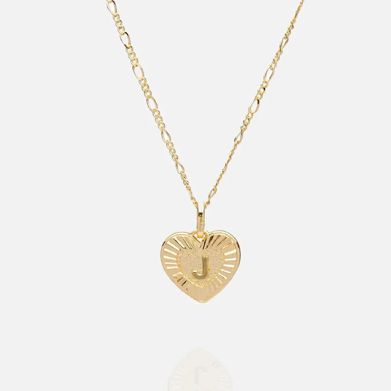 Special Jewelry Deals – Upgrade Your Collection Heart Initial Pendant - Gold