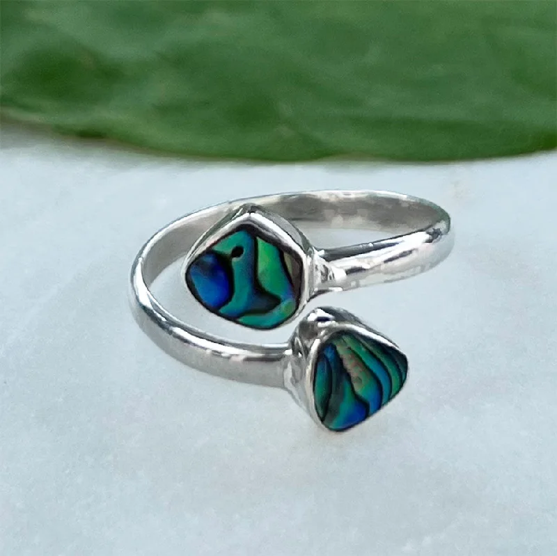 The Biggest Jewelry Sale Of The Year Is Here Abalone Brilliance Adjustable Ring- Sterling Silver, Indonesia